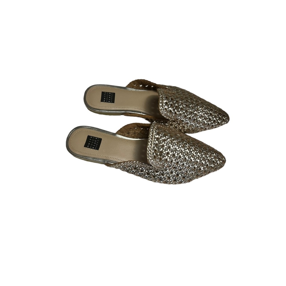 White House Black Market Vivienne Woven flats sz 8